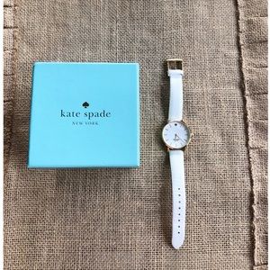 Kate Spade white leather watch